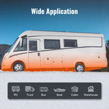 VEVOR Bluetooth App Control Diesel Air Heater, 12V 2KW Diesel Heater with Automatic Altitude Adjustment, Remote Control and LCD, Diesel Parking Heater for RV Trailer Camper Van Boat And Indoors - Rear View