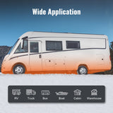 VEVOR Diesel Air Heater, 12V 2KW Diesel Heater with Remote Control and LCD Display, 10L Fuel Tank Diesel Parking Heater, Rapid Heating for RV Trailer Camper Van Boat And Indoors - Rear View