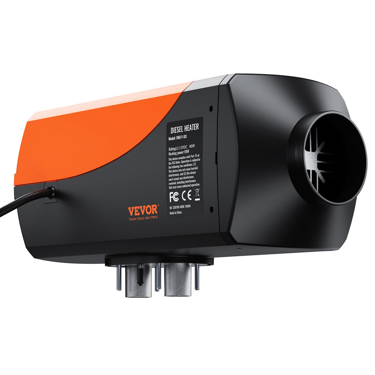 VEVOR Bluetooth App Control Diesel Air Heater, 12V 5KW Diesel Heater with Automatic Altitude Adjustm