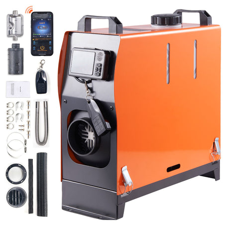 8 KW Diesel Air Heater, Bluetooth App Control All-on-one Diesel Heater with Automatic Altitude Adjustment,