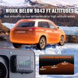 VEVOR Diesel Air Heater, 12V 8KW All-on-one Diesel Heater with Remote Control and LCD Display, 5L Fuel Tank Portable Diesel Parking Heater, Rapid Heating for RV Trailer Camper Van Boat And Indoors - Top-Down View