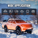 VEVOR Diesel Air Heater, 12V 8KW All-on-one Diesel Heater with Remote Control and LCD Display, 5L Fuel Tank Portable Diesel Parking Heater, Rapid Heating for RV Trailer Camper Van Boat And Indoors - Rear View