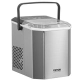 VEVOR Portable Countertop Ice Maker 26Lbs/24H Self-Cleaning with Scoop Basket - Low Angle