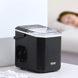 VEVOR Portable Countertop Ice Maker 26Lbs/24H Self-Cleaning with Scoop Basket - Low Angle
