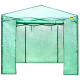 VEVOR 12'x 8'x 8' Pop-Up Greenhouse, Set Up in Minutes, Portable Greenhouse with Doors & Windows. High Strength PE Cover & Powder-Coated Steel