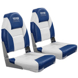 VEVOR Boat Seats, 555 mm High Back Boat Seat, Folding Boat Chair with Thickened Sponge Padding and Hinge, Fold-Down Boat Captain Chairs for Fishing Boat, Sightseeing Boat, Speedboat, Canoe, 2-Pack - Extra Image
