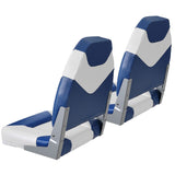 VEVOR Boat Seats, 555 mm High Back Boat Seat, Folding Boat Chair with Thickened Sponge Padding and Hinge, Fold-Down Boat Captain Chairs for Fishing Boat, Sightseeing Boat, Speedboat, Canoe, 2-Pack - Extra Image