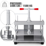 VEVOR Manual Paper Press Machine, 12x8.6 inch for A4 Sized Papers Flatting Machine, 10cm Thickness Steel Frame Manual Flat Paper Press Machine,