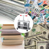 VEVOR Manual Paper Press Machine, 12x8.6 inch for A4 Sized Papers Flatting Machine, 10cm Thickness Steel Frame Manual Flat Paper Press Machine, Papermaking Book Press - Close-Up Angle