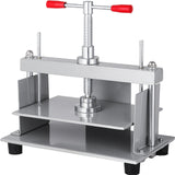 VEVOR Manual Paper Press Machine, 12x8.6 inch for A4 Sized Papers Flatting Machine, 10cm Thickness Steel Frame Manual Flat Paper Press Machine, Papermaking Book Press - Low Angle