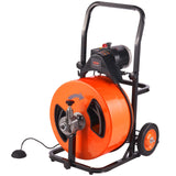 VEVOR Drain Cleaner Machine Electric Drain Auger 100 FT x 3/4In Auto Feed - Extra Image