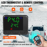 VEVOR Diesel Air Heater 8KW, All in One 12V Truck Heater, Parking Heater with Black LCD, Remote Control, Fast Heating Diesel Heater for RV Truck, Boat, Bus, Car Trailer, Motorhomes - Top-Down View