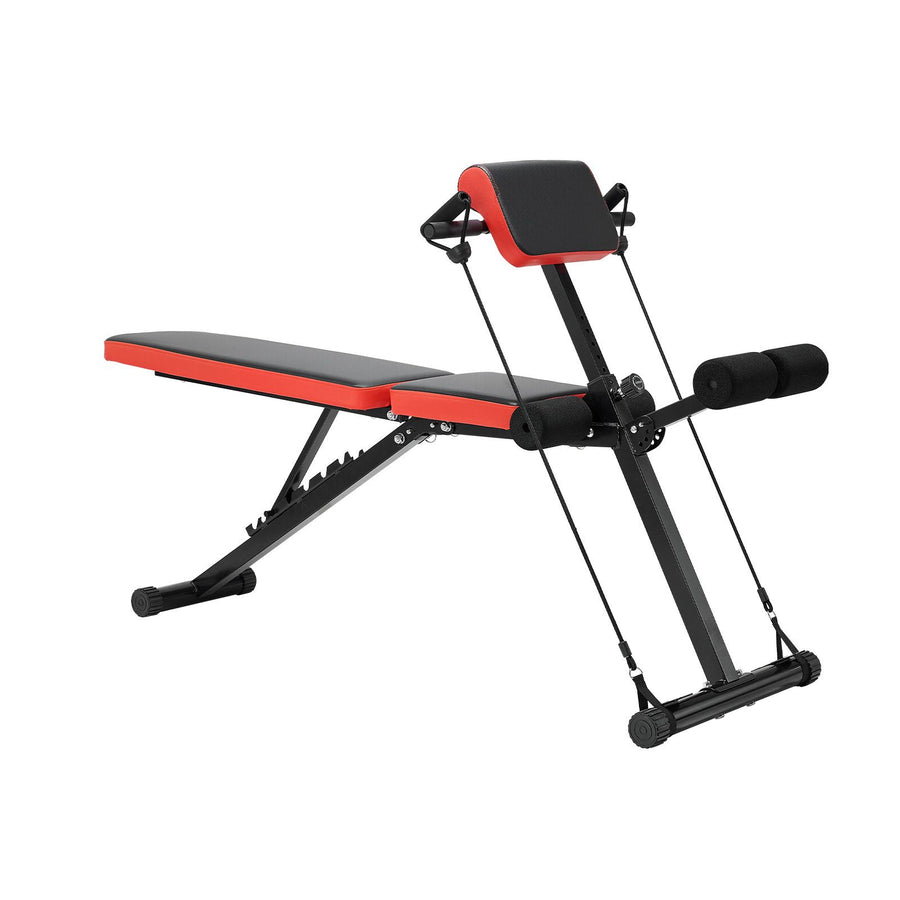 Multi-Functional Weight Bench for Full Body Workout, Roman Chair Hyperextension Bench, 770 lbs Adjustable & Foldable Equipment for Back Arm Core Ab Workout, Sit Up Exercise Machine for Home Gym