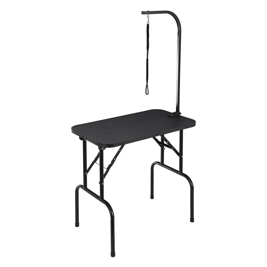 Pet Grooming Table Arm with Clamp, 808 x 460 mm Dog Grooming Station, Foldable Pets Grooming Stand for Medium and Small Dogs, Free No Sit Haunch Holder with Grooming Loop, Bearing 99.8kg