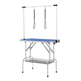 VEVOR Pet Grooming Table Two Arms with Clamp, 915 x 610mm Dog Grooming Station, Foldable Pets Grooming Stand for Medium and Small Dogs, Free Two No Sit Haunch Holder with Grooming Loop, Bearing 150kg - Extra Image