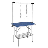 VEVOR Pet Grooming Table Two Arms with Clamp, 915 x 610mm Dog Grooming Station, Foldable Pets Grooming Stand for Medium and Small Dogs, Free Two No Sit Haunch Holder with Grooming Loop, Bearing 150kg - Extra Image