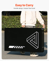 VEVOR 2.4 m Folding Beer Pong Tailgate Table Party Drinking Game Carrying Handle - Side View