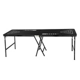 VEVOR 2.4 m Folding Beer Pong Tailgate Table Party Drinking Game Carrying Handle