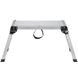 VEVOR Folding Work Platform, 330 lbs Load Capacity, Aluminum Drywall Stool Ladder, Heavy Duty Work Bench w/ Non-Slip Feet, Ideal for Washing Vehicles, Cleaning, Painting, Decorating,76 L x30 W x50.8 H cm
