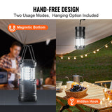 VEVOR LED Camping Lanterns Collapsible Battery Powered Flashlights Set of 4 - Side View