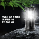 VEVOR LED Camping Lanterns Collapsible Battery Powered Flashlights Set of 4 - Rear View