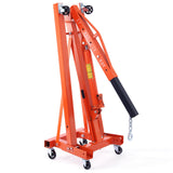 VEVOR Hydraulic Engine Hoist with Lever, 2000KG Heavy-duty Cherry Picker Shop Crane, Foldable Engine Crane and Engine Hoist leveler for Auto Repair, Motors, Weights Lifting, Loading - Extra Image