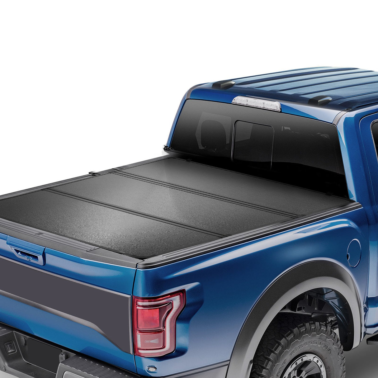 VEVOR Tri-Fold Truck Bed Tonneau Cover, Compatible with 2015-2024 Ford F-150, Lightning, Styleside 1661 mm Bed, Fit 1704 x 1656 mm/1661 x 1656 mm