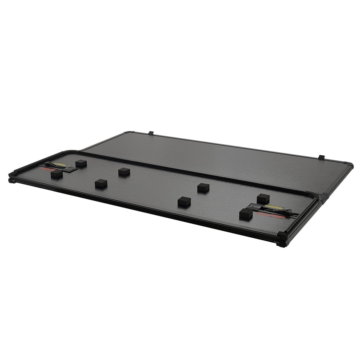 VEVOR Tri-Fold Truck Bed Tonneau Cover, Compatible with 2015-2024 Ford F-150, Lightning, Styleside 1661 mm Bed, Fit 1704 x 1656 mm/1661 x 1656 mm Inside Bed, 181.4 kg Load Capacity, LED Light, Black