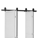 Bi-Folding Sliding Barn Door Hardware Track Kit, 52
