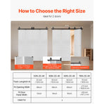 Bi-Folding Sliding Barn Door Hardware Track Kit, 76" Top Mount Track Kit, Slide Smoothly & Quietly, Heavy Duty, Easy to Install, Suitable for Four 18" Closet Pantry Laundry Doors (Not Included)