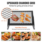 Folding Campfire Grill Portable Camping Fire Pit Steel Outdoor BBQ Picnic
