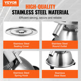 Automatic Electric Vibrating Sieve, Stainless Steel Sifter Shaker Machine with 40+60 Mesh, 45W Automatic Powder Sifter Machine Countertop, Electric Sieve Shaker for Flour Powers, Mungbean, Rice