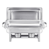 VEVOR 8 Qt 6 Pack Rectangle Chafing Dish Buffet Set Fullsize Pan Stainless Steel - Extra Image