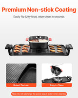 VEVOR Hot Pot with Grill 2300W 2-in-1 Electric Smokeless BBQ with Removable Pot - 45-Degree Angle