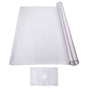 Plastic Table Cover, 24 x 48 Inch 1.5 mm Thick Frosted Table Protector, Rectangle PVC Desk Mat, Waterproof & Easy Cleaning Desk Pad Tablecloth, for Office Dresser Dining Room Table Night Stand