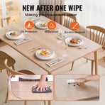 Plastic Table Cover, 24 x 48 Inch 1.5 mm Thick Frosted Table Protector, Rectangle PVC Desk Mat, Waterproof & Easy Cleaning Desk Pad Tablecloth, for Office Dresser Dining Room Table Night Stand