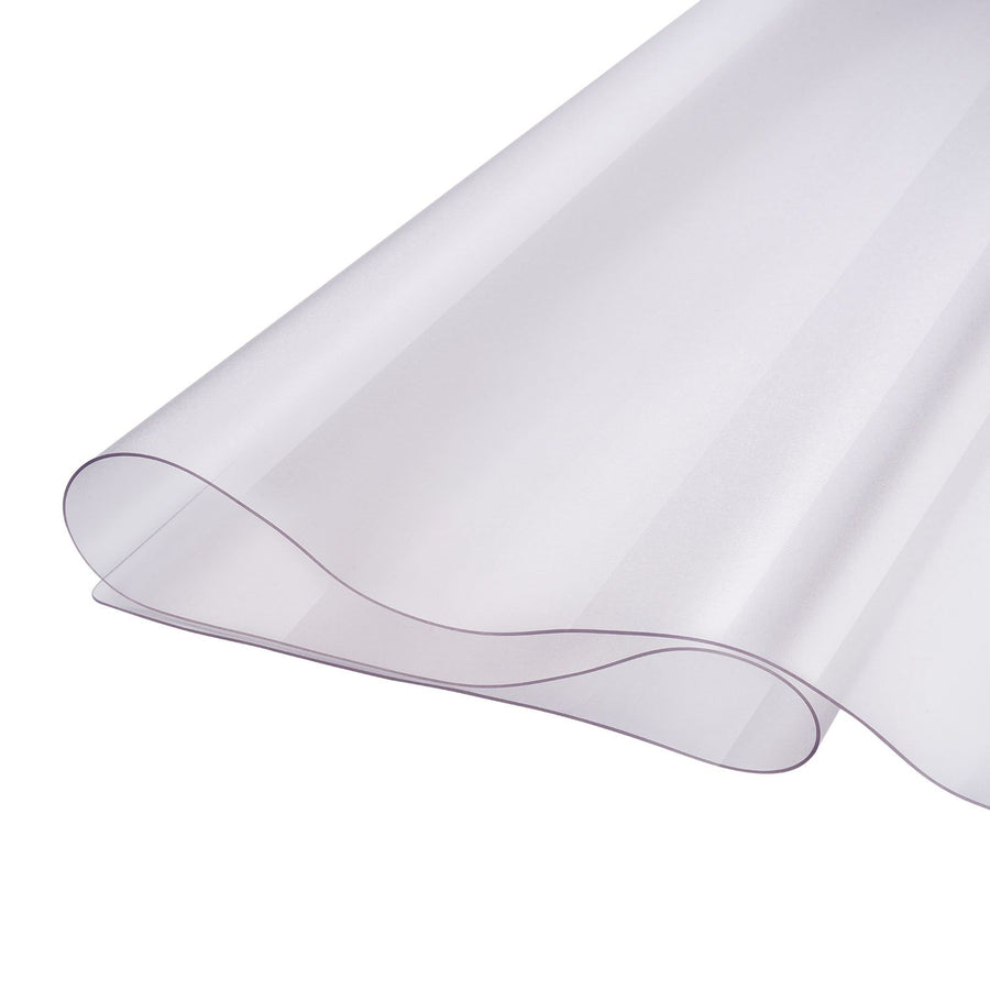 Plastic Table Cover, 24 x 48 Inch 1.5 mm Thick Frosted Table Protector, Rectangle PVC Desk Mat, Waterproof & Easy Cleaning Desk Pad Tablecloth, for Office Dresser Dining Room Table Night Stand