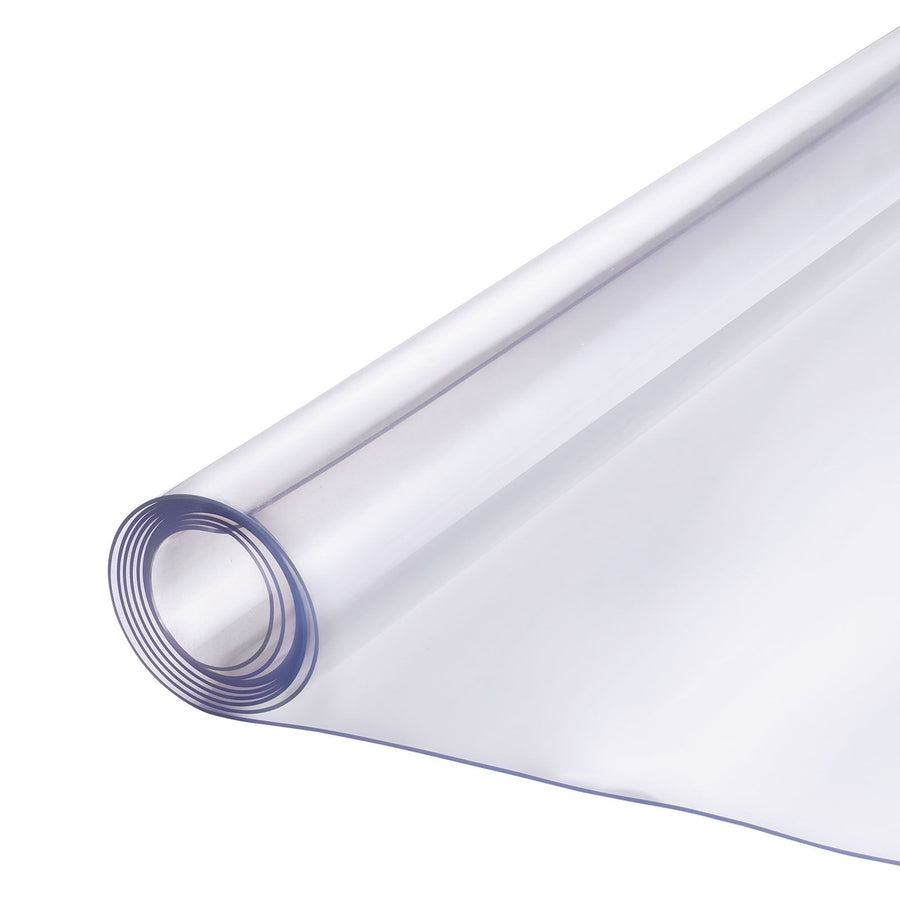 Plastic Table Cover, 30 x 60 Inch 1.5 mm Thick Clear Table Protector, Rectangle PVC Desk Mat, Waterproof & Easy Cleaning Desk Pad Tablecloth, for Office Dresser Dining Room Table Night Stand
