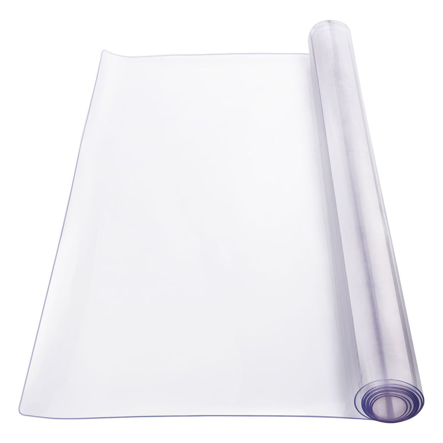 Plastic Table Cover, 42 x 60 Inch 2.0 mm Thick Clear Table Protector, Rectangle PVC Desk Mat, Waterproof & Easy Cleaning Desk Pad Tablecloth, for Office Dresser Dining Room Table Night Stand