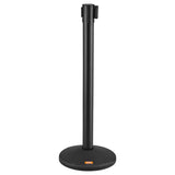 VEVOR Crowd Control Stanchions, 2-Pack Crowd Control Barriers with 6.5FT Black Retractable Belt, Plastic Stanchion Queue Post, Belt Barriers Line Divider Stanchion Set for Party, Airport, Exhibition - Extra Image