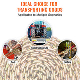 VEVOR Transport Binder Chain, 220 kg Working Load Limit, 3/8'' x 20' G80 Tow Chain Tie Down with Grab Hooks, DOT Certified, Galvanized Coating Manganese Steel for Dock Factory Construction Site - Rear View