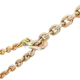 Transport Binder Chain, 220 kg Working Load Limit, 3/8'' x 20' G80 Tow Chain Tie Down with Grab Hooks, DOT Certified, Galvanized Coating Manganese Steel for Dock Factory Construction Site