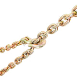 VEVOR Transport Binder Chain, 220 kg Working Load Limit, 3/8'' x 20' G80 Tow Chain Tie Down with Grab Hooks, DOT Certified, Galvanized Coating Manganese Steel for Dock Factory Construction Site - Extra Image