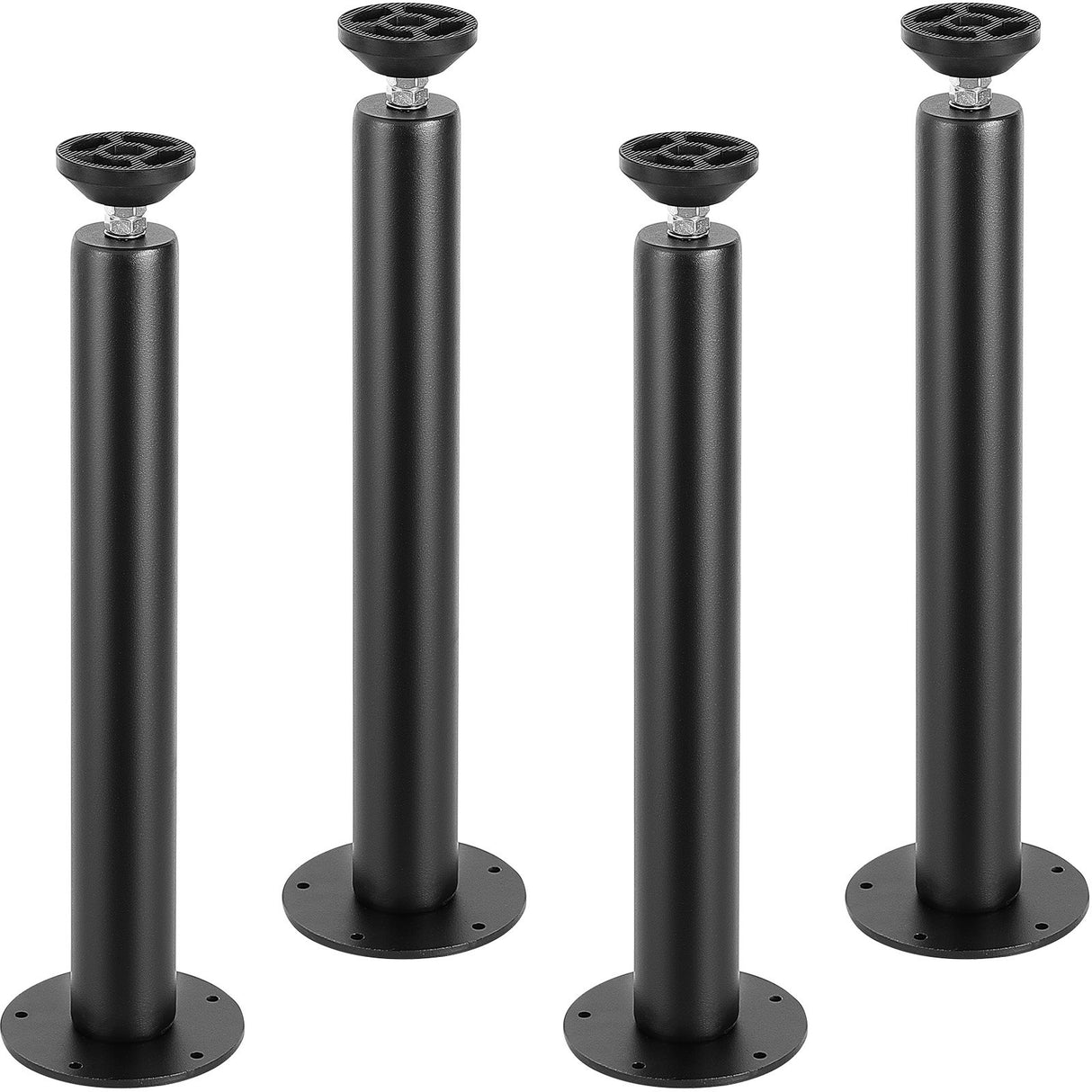 406.4MM Adjustable Desk Legs, Reinforced Steel Office Table Furniture legs Set of 4 for DIY, 1200 lbs Load Capacity Heavy Duty Desk Legs, Quick Instalation Legs with Adjustable Foot Cup Black