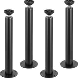 VEVOR 406.4MM Adjustable Desk Legs, Reinforced Steel Office Table Furniture legs Set of 4 for DIY, 1200 lbs Load Capacity Heavy Duty Desk Legs, Quick Instalation Legs with Adjustable Foot Cup Black - Extra Image
