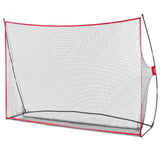 VEVOR Golf Practice Hitting Net, Huge 10.8x7ft Golf Net, Personal Driving Range for Indoor Outdoor Use, Portable Home Golf Aid Net with Solid