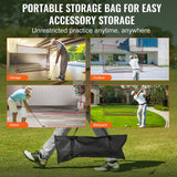 VEVOR Golf Practice Hitting Net, Huge 10.8x7ft Golf Net, Personal Driving Range for Indoor Outdoor Use, Portable Home Golf Aid Net with Solid