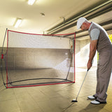 VEVOR Golf Practice Hitting Net, Huge 10.8x7ft Golf Net, Personal Driving Range for Indoor Outdoor Use, Portable Home Golf Aid Net with Solid