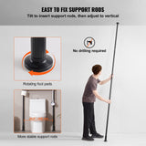 VEVOR Over the Toilet Storage 4-Tier Bathroom Shelf Rack Space Saver Organizer - 45-Degree Angle