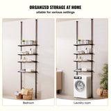 VEVOR Over the Toilet Storage 4-Tier Bathroom Shelf Rack Space Saver Organizer - Rear View